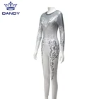 Customize High Quality Girls Shiny Rhythmic Gymnastics Leotard And Pant