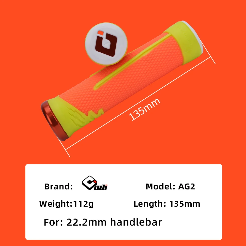 ODI AG2 22.2mm Universal Soft Anti-Skid Bicycle Handlebar Grips MTB and Road Bike Handle Grips for BMX Use