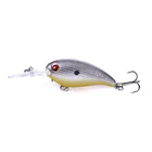 Fishhook Bait Hengjia 4" Inshore Fishing Bass Sea Game Plastic Fishhook Crank Bait Fishing Lures