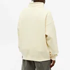 Fleece Sweatshirt Essentials 80% Cotton 20% Polyester 1/4 Quarter Zip Drop Shoulder Fleece Hoodies Sweatshirt