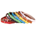 Belt Women Fashion Decorative Candy Color Prong Buckle Slender Leather Dress Belt For Girls Women Ladies