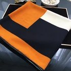 Cashmere Scarfs OEM ODM Custom Autumn Winter Letter Logo Women's Cashmere Scarfs Silk Scarf Cashmere Scarf