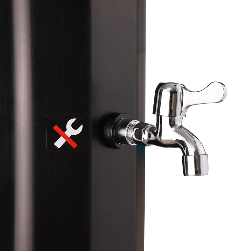 Luxury Round Pool Shower Wholesale Black Rain Waterfall Complete Shower Column Panel Outdoor Shower
