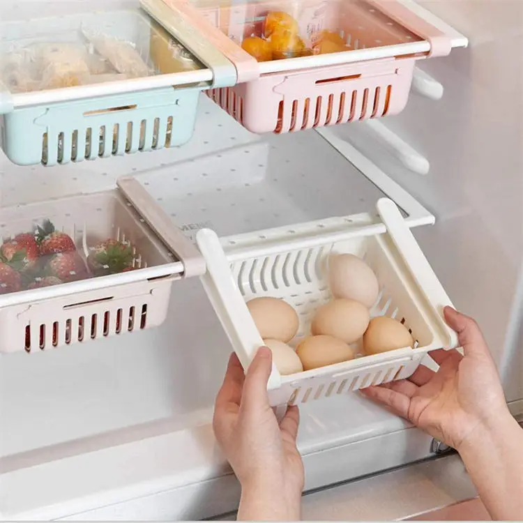 Fridge Organizer Storage Box Refrigerator Drawer Plastic Storage Container Shelf Fruit Egg Food Storage Box Kitchen Accessories