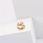 Gold Earring 2021 PVD Gold Plated Classic Hoop Earring Stainless Steel Earring Trendy Jewelry