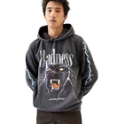 Hoodie Wholesale 100%Cotton In French Terry Men Hoodie Custom Print Oversized Vintage Acid Wash Hoodie For Men