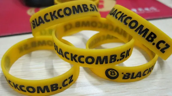 170 debossed silicone wristbandswith color filled