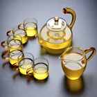Glass Teapot Filtered By Hand Blow Heat Resistant