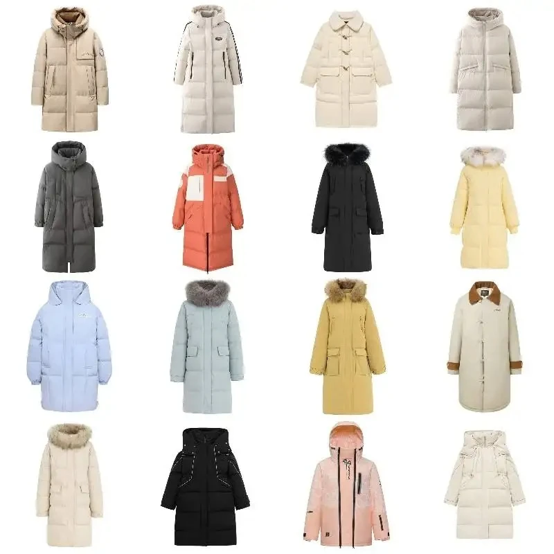 Women's Winter Long Sleeve Zip Puffer Jacket Stand Collar Baggy Short Down Coats with Pockets