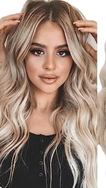 Haven Hair Inch Long Ombre Blonde Lace Front Wigs For Women Long