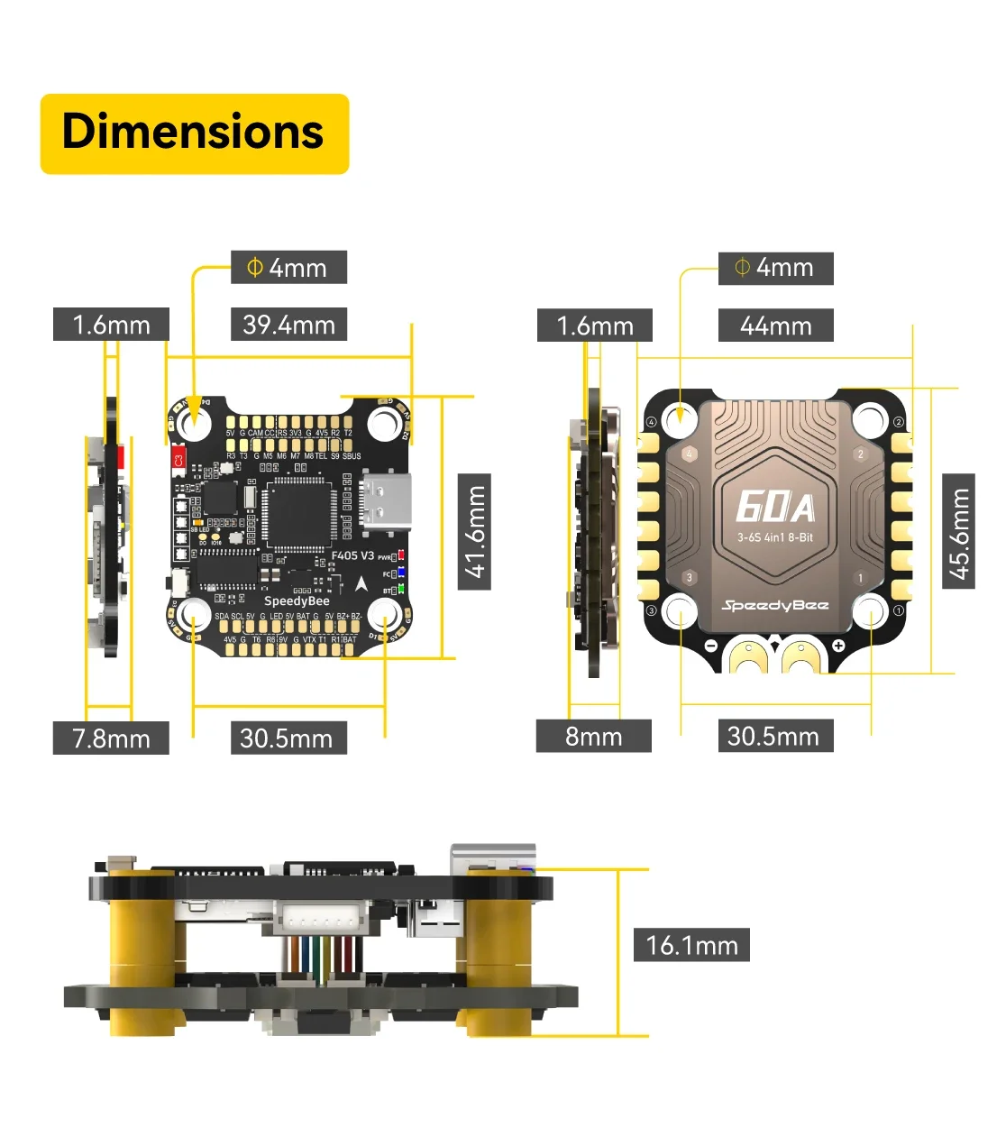 SpeedyBee F405 V3 BLS 60A 30x30 Stack main image 1