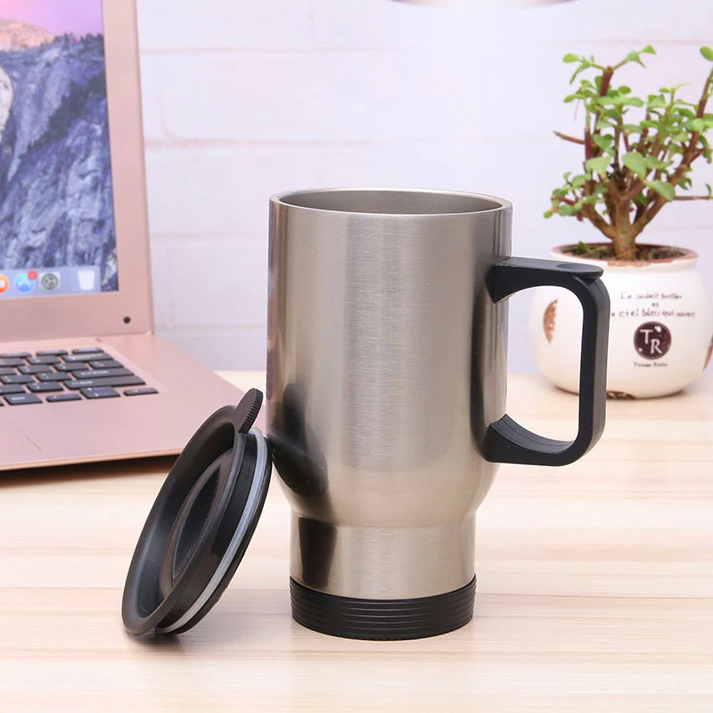 Double Walled Leak Proof 16 Oz Coffee Mug Vacuum Insulated Stainless Steel Water Bottle Travel Metal Canteen