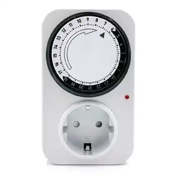 Daily 24 Hour socket Interval Electrical Plug Timer Switch Mechanical Timer Energy Saving 24 Hour Mechanical Electrical Plug