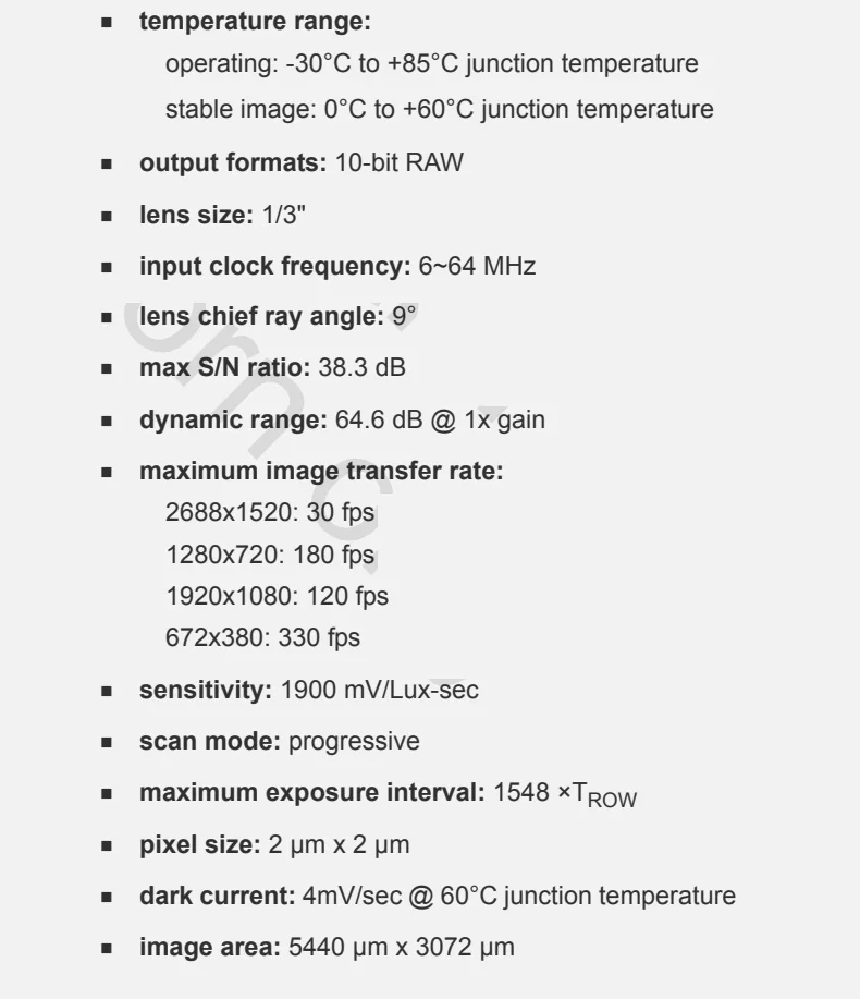 DGZX 1/3 Inch CMOS Sensor 4MP 1520P 2K 1080P 720P 30/120/180fps OV4689 Auto Focus Mini MIPi Camera Module插图2 DGZX 1/3 Inch CMOS Sensor 4MP 1520P 2K 1080P 720P 30/120/180fps OV4689 Auto Focus Mini MIPi Camera Module插图2