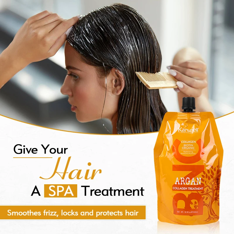 Karseell Private Label Wholesale Price Biotin Organic Argan Oil Hair Treatment Collagen Hair Mask