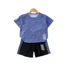 Shorts Set Short Boys' Active Shorts Set Short Sleeve T-Shirt And Gym Shorts Performance Kids Clothing Set