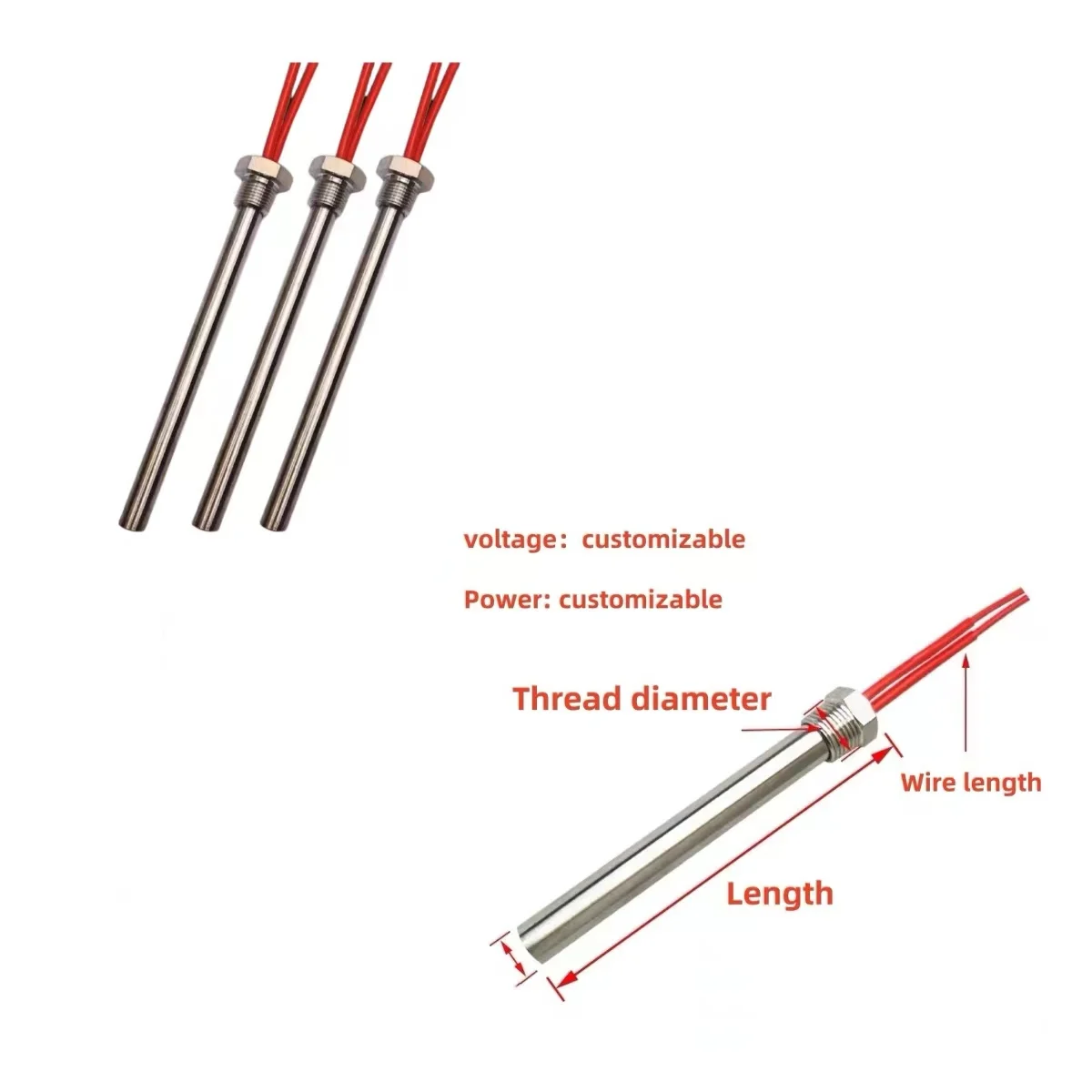 Air Finned Tubular Heater, 380V/230V, Stainless, Steel - detail 30