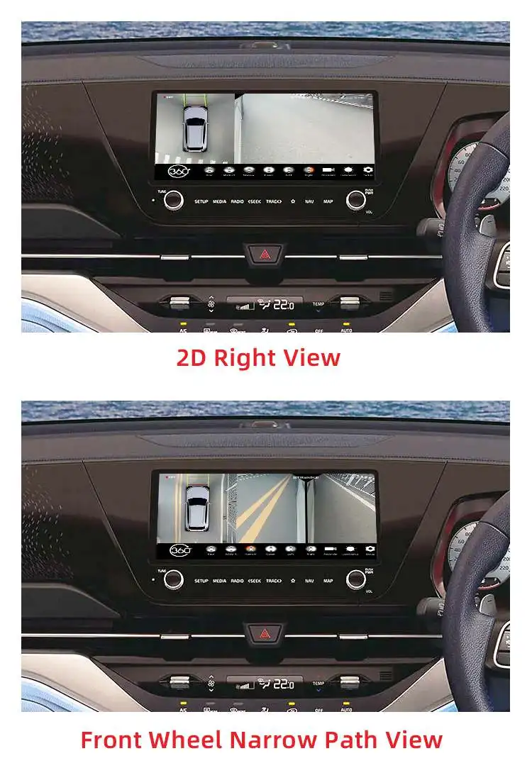 Wemaer OEM 360 Degree AHD 1080P Bird View Car Camera Parking System 3D Panoramic Camera for Kia Carens manufacture