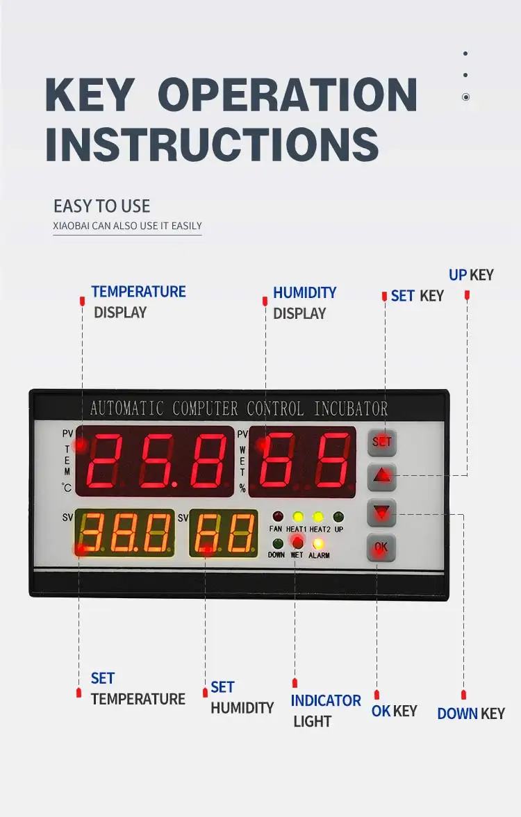 Abs Thermostat Temperature Controller, XM-18, Plastic - detail 4