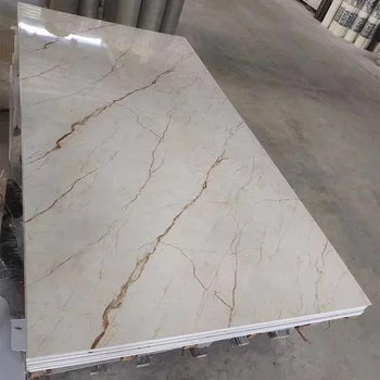High Class Quality Wood Panel Stone PVC UV Marble Sheet For Indoor Decoration