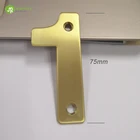 Door Plate Fast Lead Time 75mm Golden PVD Single Door Plate House Number
