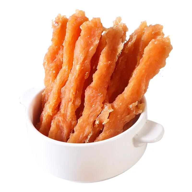 product oem pet food chicken dog treats factory wholesale nutritious high protein 18 months training rewards chicken jerky pet food-1