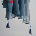 Long Scarf Hot Sale Long Organic Cotton Scarves Shawls Head Printed Hijab Tassel Scarf For Women