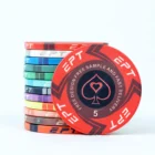 Poker Chips Clay 39mm Ept Ceramic Poker Chips With Value