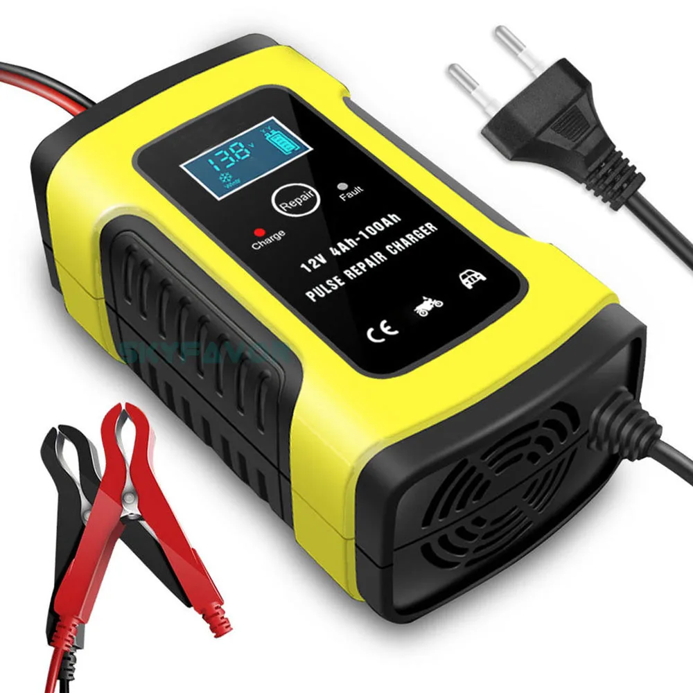 Factory price 12v 5a lead acid battery charger 12 volt 5 amp deep cycle gel agm arm automatic pulse repair battery charger