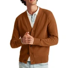 Cardigans Wool Design Winter Wholesale Cardigans Deep V Neck Merino Wool Open Sweater Design For Man