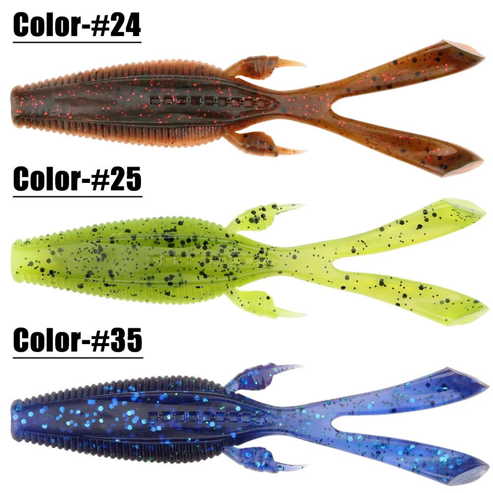 Spinoler Creature Bait Silicone Worm Soft Plastic Fishing Lure Rabbit