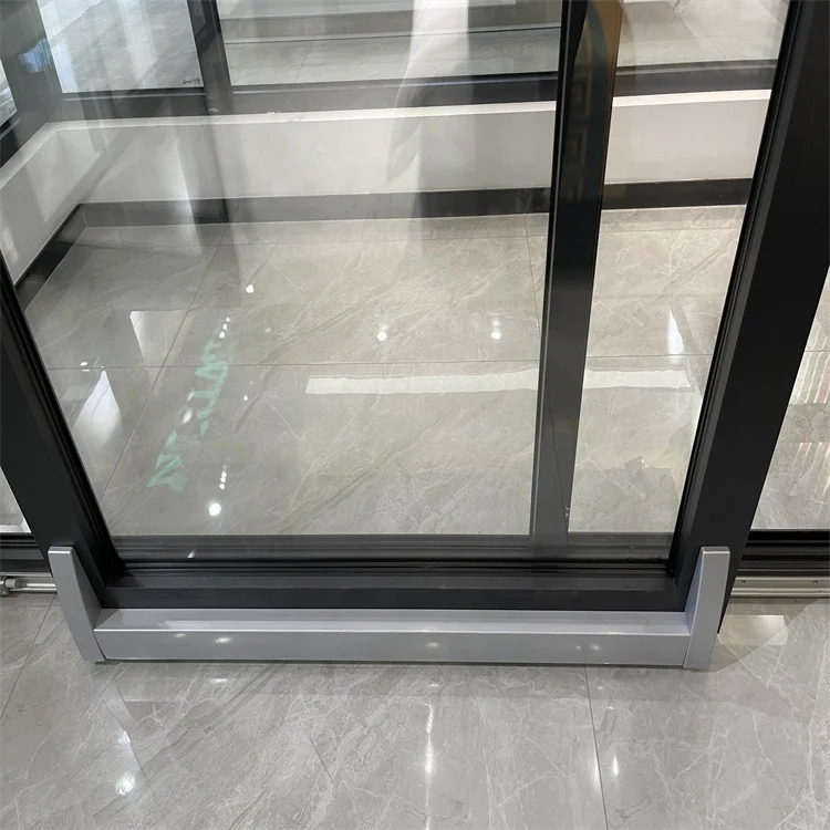 product minglei nfrc usa hurricane impact windproof powder coated 96 x 80 sliding patio door double glass exterior aluminum slide doors-63