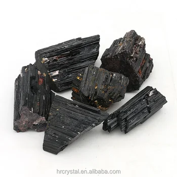 Wholesale Natural Folk Crafts Rough Black Tourmaline Raw Stone Black Tourmaline For Sale