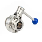 Food Grade Butterfly Valve For Beer Brewing Equipment Beer Making Machine