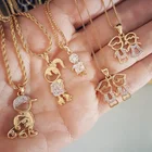 2021 New Multiple Shape Lovely Cute Boys Girls Designs Custom Necklace Jewelry Crystal Heart Necklace