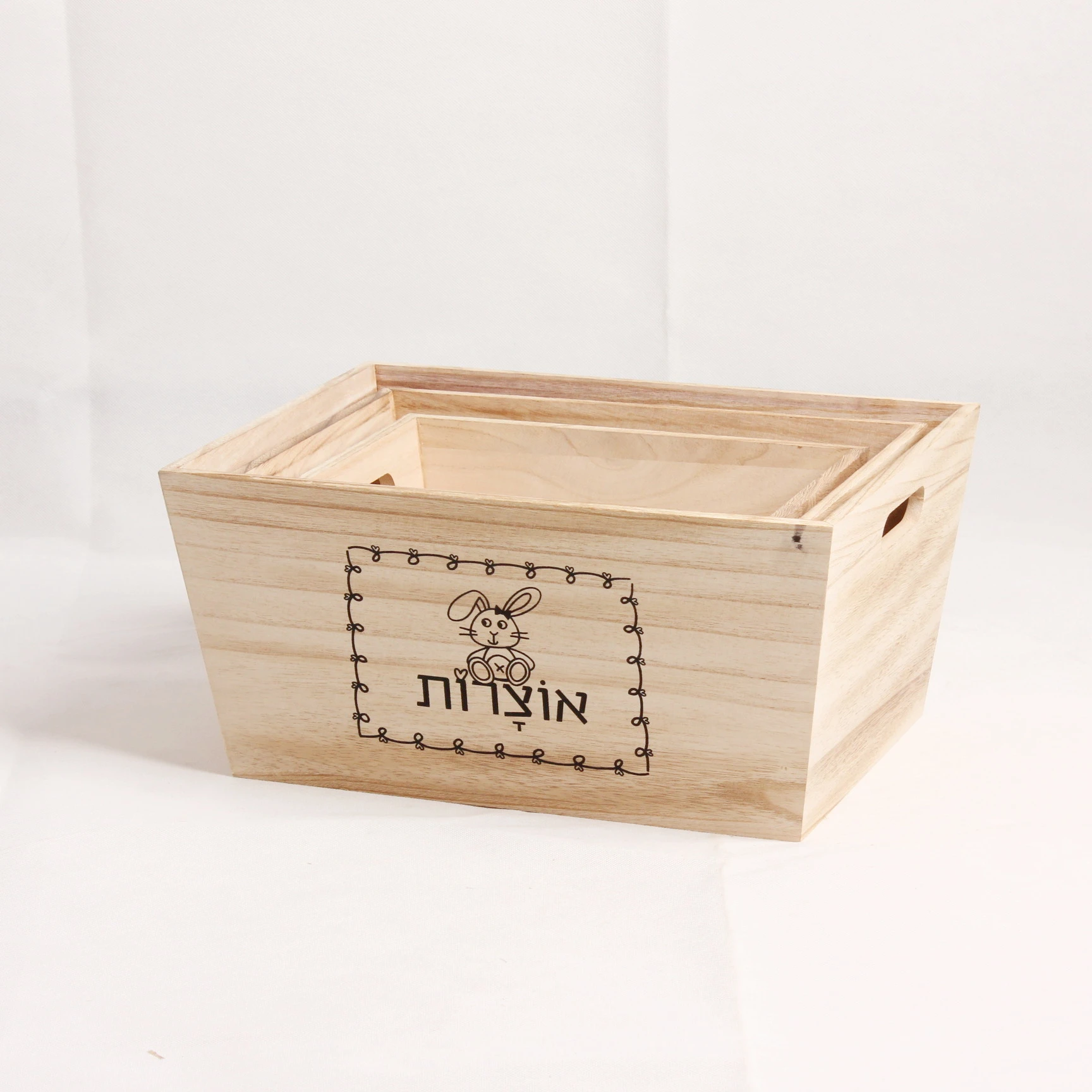 Hot Sale Gift Customized Home Decor Rustic Wood  Pallet Large Cheap  Wooden Crate Boxes