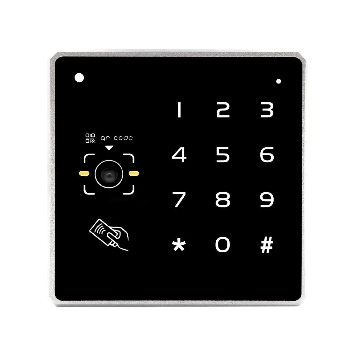 Metal Keypad QR Code Reader Password Access Control 2D Card Reader Wiegand26/34 Contactless Card Reader