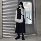 Black White Blouses Ins High Quality Top Design Unique Black White Bandage Long Sleeve Casual Blouses Shirts