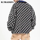 Coat Fashion Quality Designer Winter Cozy Wool Long Sleeve Knitted Button Up Cardigan Men Sweater Coat