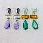 Drop Earrings For Women Fashion Good Quality Personalized Splicing Transparent Water Drop Earrings For Women