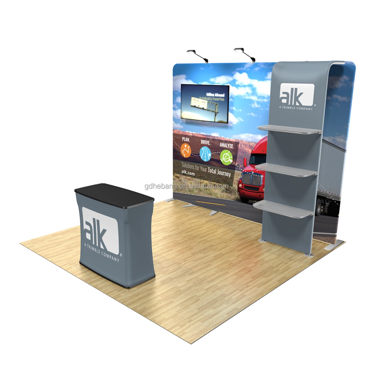 Hebang Portable Exhibition Booth Wall Banner Stand Straight Backdrop