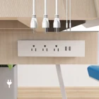 Extender USA Surge Protector Power Strip With 3 Outlet Extender 2 USB Wall Charger
