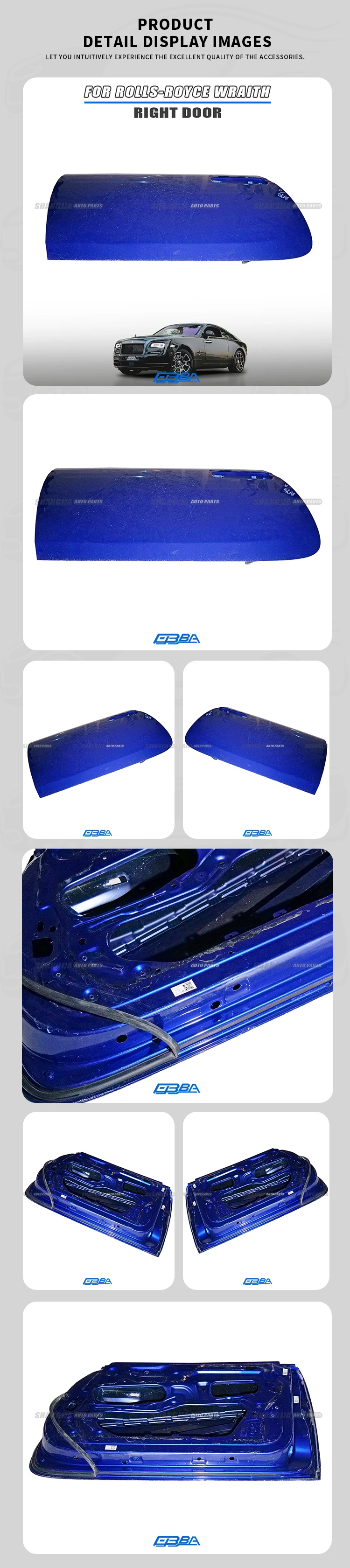 product 41517375486 auto parts car door accessories aluminium alloy right door for rolls royce wraith car doors easy install hot sale638-1