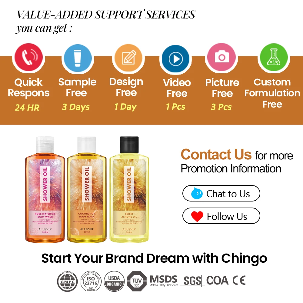 Customized Private Label Natural Body Makeup Cleansing Wash Whitening Moisturizing Rose Body Cleaning Shower Oil Wholesale