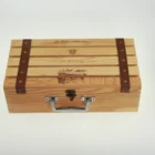 Wooden Box Holders Packing Boxes High End Package Gift Bottle Custom Wooden Portable Wood Wine Box