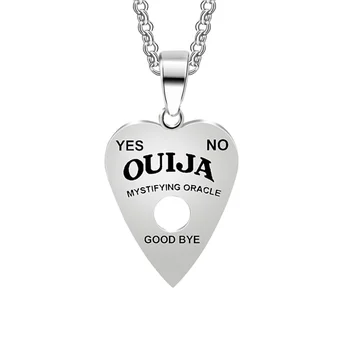 2022 Jewelry Gothic Men Heart Necklace Sublimation Ouija Board Jewelry Overseas Wholesale Suppliers Item Hot Selling Online