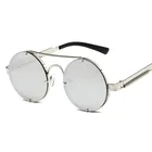 Sunglasses Quality Sunglasses 2020 Woman Man Fashion Punk Retro Round Frame UV Sunglasses