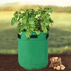 Flower Pot Container 1 Gallon 4 Gallon Plantmate Flower Plant Hydroponic Grow Bag Fabric Pot Container With Handles