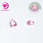 Cubic Zirconia Color Wuzhou Gemstone Direct Sale Cubic Zirconia Triangle Cut Pink Color Fancy Gem