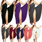 Oem OEM Hot Sale Casual Large Size Solid Color Sexy Long Beach Dress
